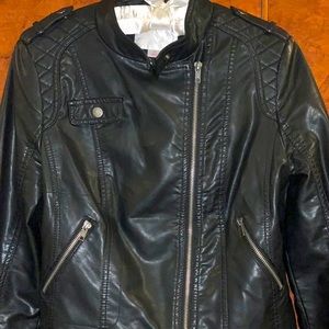 Faux leather jacket